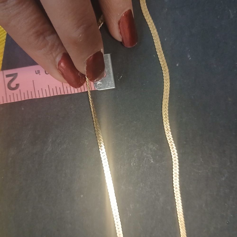 Gold tone snake chain necklace - Picture 12 of 12